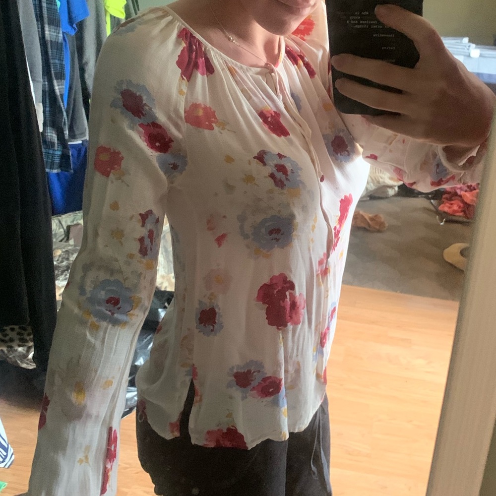Lucky brand flowy flower top